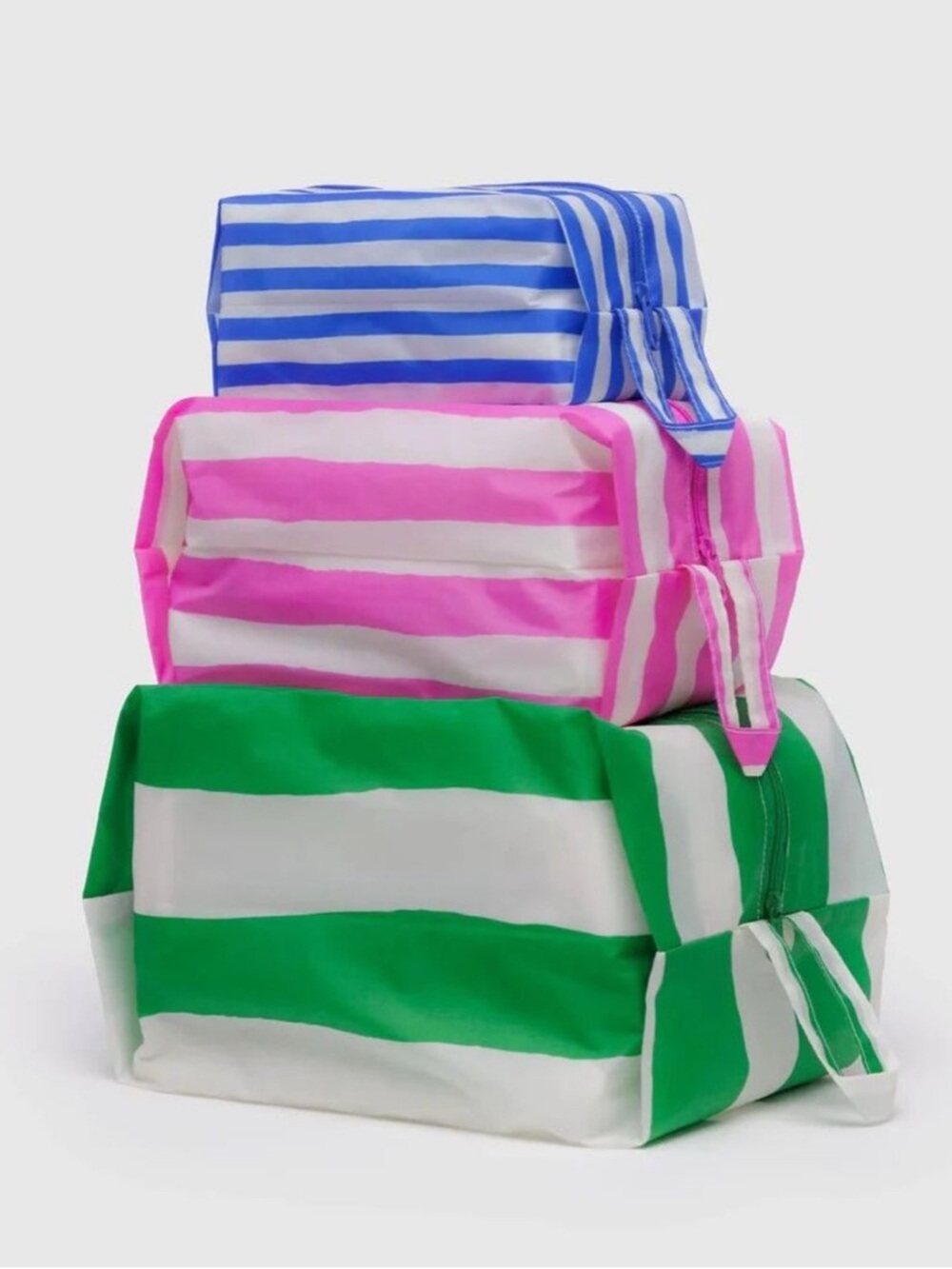 Baggu 3D Zip Set in Painted Stripes